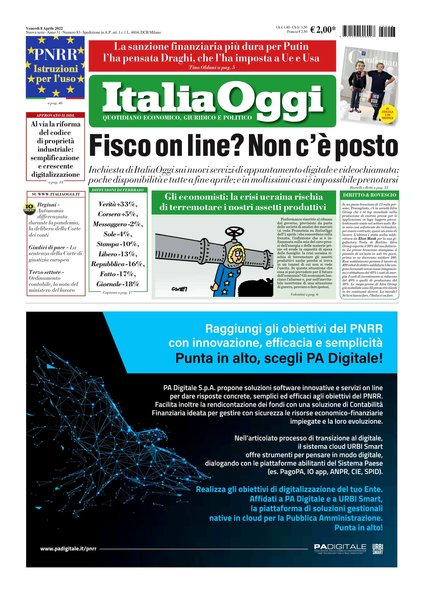 Italia oggi : quotidiano di economia finanza e politica